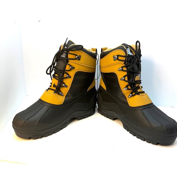 AKADEMIKS MEN'S SNOW BOOTS Wheat Color Size 12 NWT - Picture 3 of 8